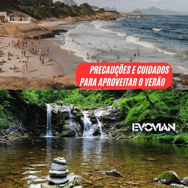 Precauções e cuidados que devo ter ao ir para a Praia, Cachoeira e Piscina